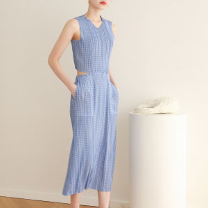 Pleated Southeast Asian Style Niche Design Fresh Casual Fashion Dress 3253