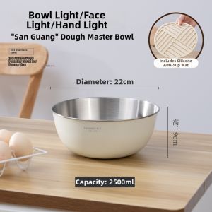 Premium Non-Stick Thickened Food Grade 304 Stainless Steel Large Mixing Bowl