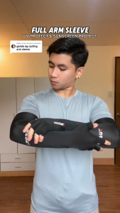 Ice Silk Arm Sleeves Gloves UV Protection Cycling Arm Finger Cool Arm Hands Cover MTB Arm Gloves