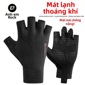 RockBros | Găng Tay Ngắn Chống Nắng Ice Silk