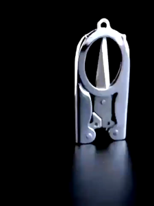 【JY】Mini Stainless Steel Folding Scissors Small Scissors Stationery