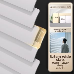Indoor Wide Easy-Install Aluminum Louvered Blinds