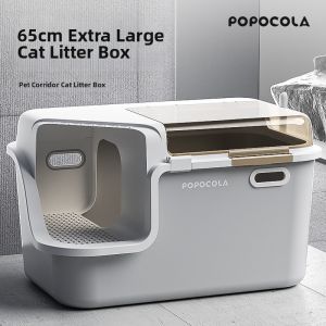 Popocola | Odor Preventing Extra Large Enclosed Cat Litter Box