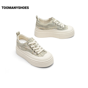 Toomanyshoes | Thick Sole Height Increasing Canvas Shoes