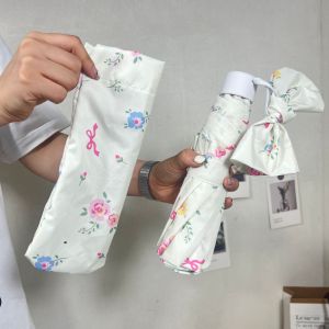 Ô Dù Tự Động Cho Nữ Chống Tia UV Nhẹ Tay Cầm Gỗ Chống Gỉ Gập Được