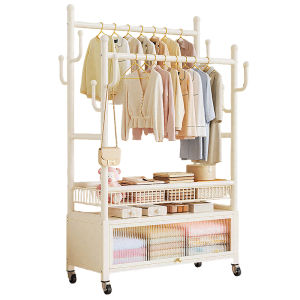 youqin | Dual Rod Standing Coat Rack