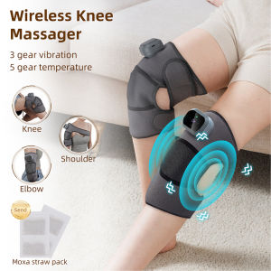 Wireless Use Knee Massager Electric Shoulder Elbow Massager 3 Modes V-ibration Knee Massager Knee Relaxation Kneading Device
