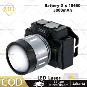 Senter Kepala LED Zoom MAXPOWER MX-S01 Cahaya Putih 100Watt