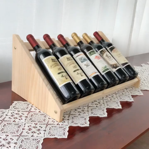 Solid wood display rack storage rack Kitchen tray grid