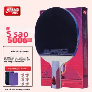 DHS | Vợt Bóng Bàn Chuyên Nghiệp DHS 2026 Hurricane 3 Series F4002 6001 7000 - Cán Ngang Đế Gỗ Nguyên Chất 7 Lớp Đa Năng