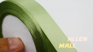 Sage Green Satin Ribbon Multi-size x Continuous 25 Yards for Bows Bouquet Gift Wrapping Wedding Decorations Etc