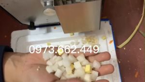 Máy cắt hạt lựu củ cải cà rốt khoai tây dừa