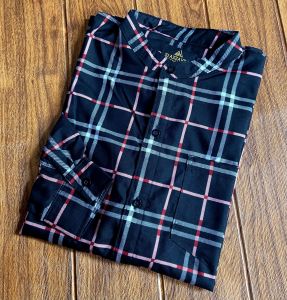Kemeja Panjang Kotak Bahan Katun Adem Slimfit Body Outfit Casual