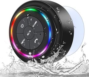 New Bathroom Waterproof Wireless LED Bluetooth Speaker Large Suction Cup Mini Portable Speaker Outdoor Sports Stereo Speaker