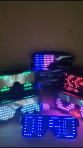 LED Light-Up Eyeglasses Halloween Party Light-up LED Glasses Elegant Multi-Color
