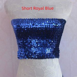 Shiny Sequin Luxury Anti-Light Bralette Tank Top Base Shirt Elastic Wrap Chest Pink White Black Womens Fashion Polyester