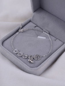 Lắc Chân Tiền Đồng Bạc Nguyên Chất 925 Lắc Chân Có Chuông Cảm Giác Cao Cấp Sành Điệu Mẫu Mới 2023 Cho Nữ Hạt Đổi Vận May Mắn Gợi Cảm Khắc Chữ