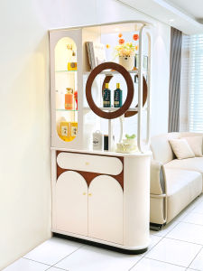 Room Divider Cabinet Small Space Entryway Shoe & Wine Storage
