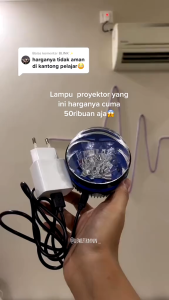Lampu Proyektor Aurora Utara / Led Ministar Light / Lampu Langit Galaksi Aurora