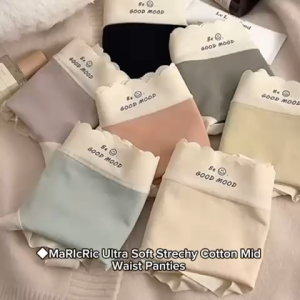 (SG InStock) Ultra Soft Strechy Cotton Mid Waist Panties 3 Pcs Set (Modal Panties. Panty. Women Underwear) - MLC07