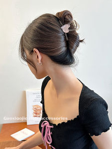 Summer New Heart Shaped Hair Clip  Style Small Quantity Hair Updo Shark Clamp High End Feeling Back of Head Hair Accessories for Women