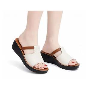 SANDAL WEDGES WANITA TERBARU sandal wanita kondangan model korea style 2024