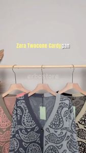 ZARA TWOCONE CARDIGAN RAJUT PREMIUM KNITWEAR QUALITY