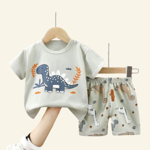 Fashion Kids Clothes Boys Girls Sets Top Shorts 2PCS 100% Cotton Soft Summer Children Baby Cloths T-shirt Shorts Toddler Suit
