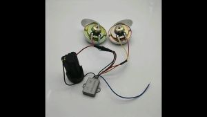 Motorcycle Snail Horn Motorcycle Battery Car Modified Snail Super Loud 12V Waterproof Horn Accessories Snail Appearance Powerful Speaker