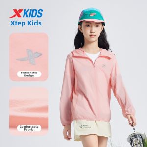 XTEP | Kids Girls UV Protection Cooling Breathable Outdoor Sports Jacket