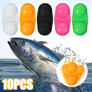 10 cái câu cá bẫy đôi Rattle hạt cá attractor chuông cá da trơn Bass giàn chuông lục lạc Mồi Câu Cá Biển Báo động Loud signaler