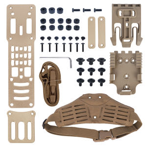 Tactical Holster Combination Adapter MHA QLS Thigh Drop Leg Kit Quick Pull Molle Airsoft Gear for Comfortable Hunting