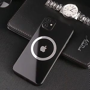 Magsafe ห่วงแผ่นโลหะแม่เหล็กสติกเกอร์ชาร์จไร้สายอเนกประสงค์สำหรับชุดติดตั้งรถโทรศัพท์ IOS Android