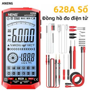 Máy Đo Vạn Năng Kỹ Thuật Số ANENG 628A Có Thể Sạc Lại Với Màn Hình Lớn Có Đèn Nền Độ Phân Giải Cao Đầu Dò Uốn Cong Được Dụng Cụ Thợ Điện 1000V/10A