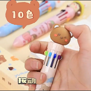 10 Color/ 12 Color Multi Colored Pen Ball Pen Hughlighter Pen Stationery School supplies