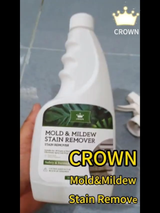 CROWN Mold Remover Spray No Scrubbing Mildew Removal Hilang Kulat Dinding Wall Toilet Tile 500ml
