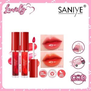 SANIYE Liptint Tahan Lama Waterproof Lip Tint Serum Lipstik Cair Sehat Ringan L1113