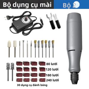 Bộ Chuyển Đổi Nguồn EU Đi Kèm Máy Mài Đa Chức Năng Công Cụ Khắc Đánh Bóng Có Thể Điều Chỉnh Tốc Độ Có Ổ Bi Kép Dành Cho Hàng Thủ Công