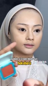 Haquhara Blushy Ever After Cream Blush On Lovely Pink - Bubbly Peach Color