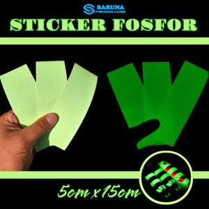 BARUNA - Sticker Fosfor Glow In the Dark GID Untuk Metal Jig dan Egi Umpan Cumi Squid Jig