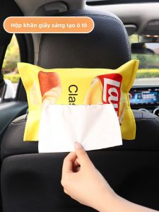 Hộp Đựng Khăn Giấy Gắn Trên Xe Hơi Hình Tay Cầm Khoai Tây Sáng Tạo Dễ Thương Hộp Đựng Khăn Giấy Dùng Trong Nhà Bếp Phụ Kiện Ô Tô