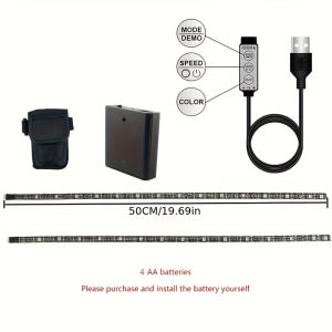 Waterproof Scooter LED Strip Skateboard Bike Flexible Diode Tape Electric Scooter Safety Night Riding Light Lamp Christmas Gift