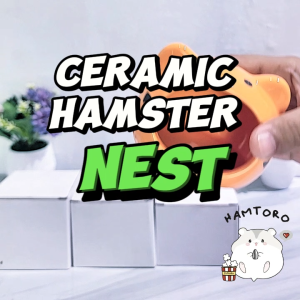 Animal Ceramic Hamster Nest Rumah Mainan Hamster Motif Hewan