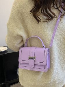 Fashionable Embroidered Crossbody Bag Womens Popular New Style Versatile Single Shoulder Small Square Bag Trendy Handbag