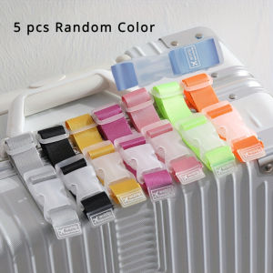 5pcs random colors Multi functional luggage strap with outdoor travel luggage anti drop and extended tying rope