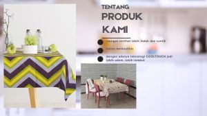 Taplak Meja Makan Persegi Panjang Motif Terbaru LP