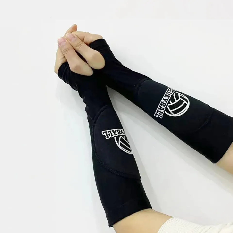 Volleyball Knee Pads Arm Sleeves Gloves, Forearm Compression Test