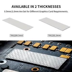LDOCSJ 24W/MK High Quality Thermal Pad GPU CPU Cooling Heatsink Conductive Silicone Thermal Insulation for Electronic Components