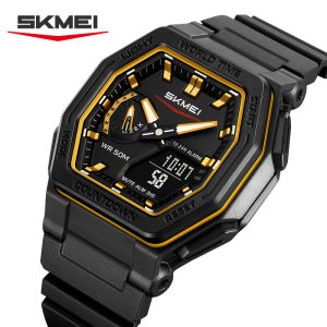 SKMEI 2438 Business Original Quartz Digital Dual Sports Military Watch Mens Electronic Watch LED Digital Watches reloj hombre