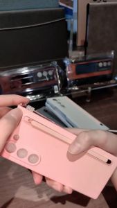 Kes Lipat Folding Case For Samsung Galaxy Z Fold 7 6 5 4Colorful Touch Pen With Tempered Film Shockproof Cover Accessories With Glass Film and Pen